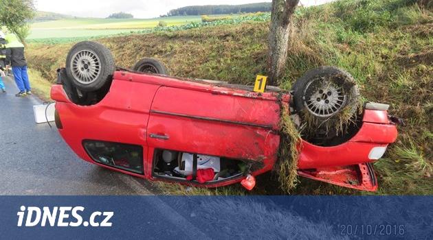 Řidič v Plzni po nárazu do stromu zemřel. Jeho spolujezdci jsou v nemocnici